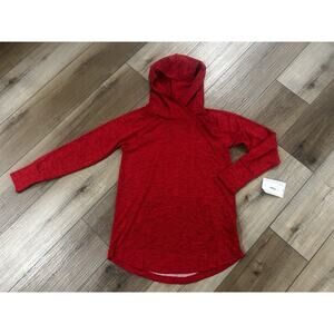 LuLaRoe Amber Hoodie Small Solid Red NWT New‎ Front Pocket